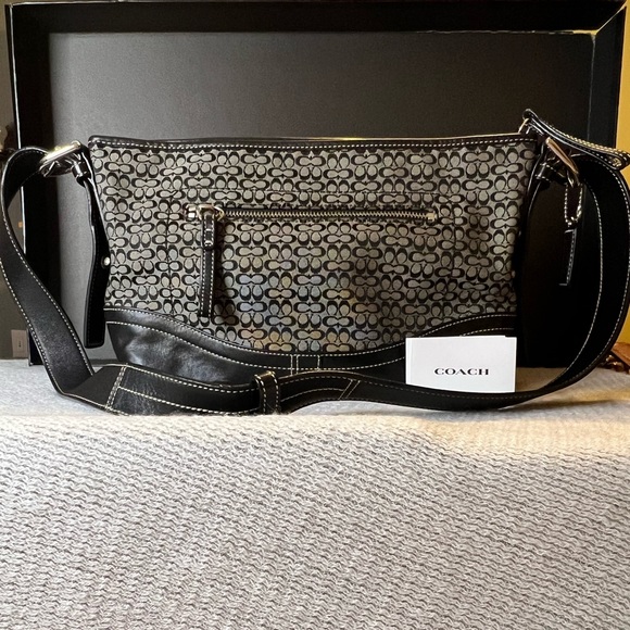Coach Handbags - 🧁 Coach Logo Canvas adjustable strap bag 🧁